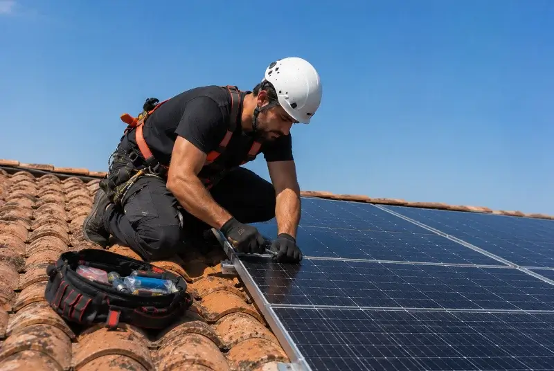 Maintenance et monitoring de panneaux solaires aux Côtes-d'Arey